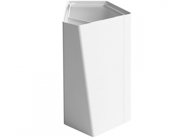 Avfallsbeholder Kite U. Lokk 70L Hvit