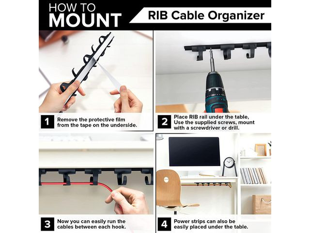 Kabelholder Kenson Rib Kabler (3 stk)