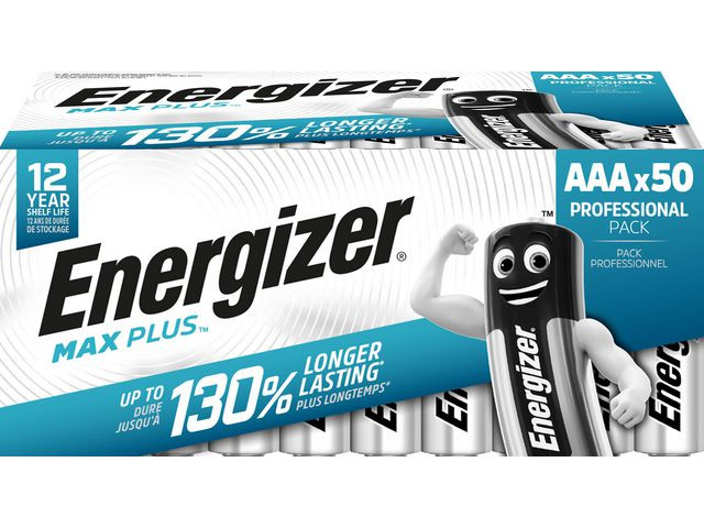 BildeBatteri Energizer Max Plus Aaa (50 stk)