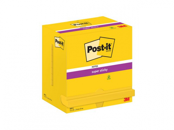 Notatblokk Post-It Ssn 76X127 U.gul (12 stk)