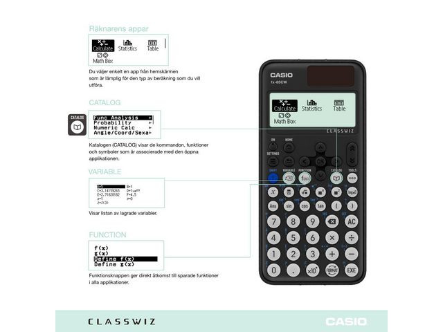 Kalkulator Casio Fx-85Cw Vitens/Tek