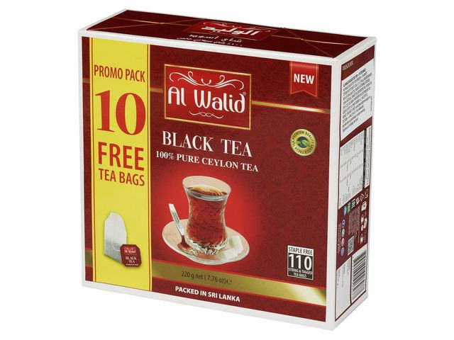 Te Al-Walid Sort Te (110 stk)