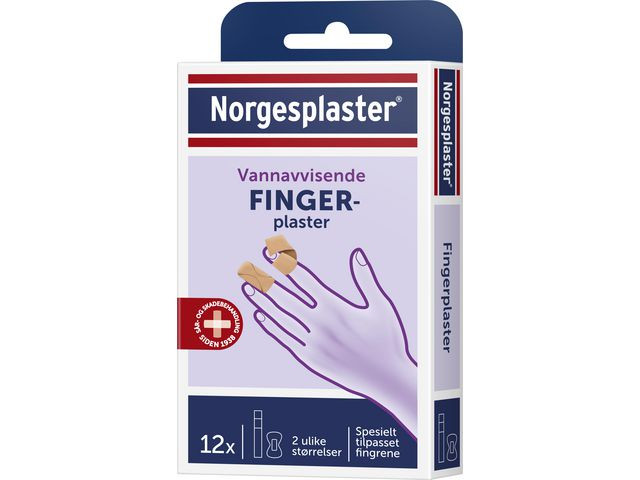 Plaster Norgesplaster Finger 2Strl (12 stk)