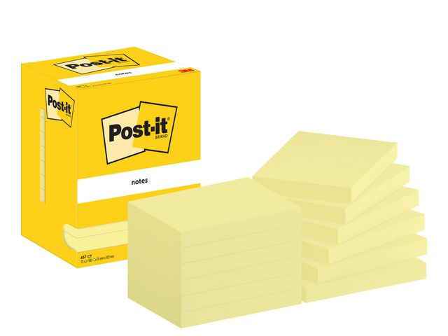 Notatblokk Post-It 76X102 Cy (12 stk)