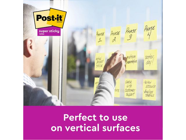 Notatblokk Post-It Ssn48X48 Resir Cy (12 stk)