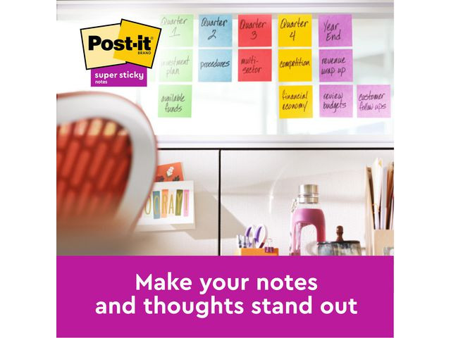 Notatblokk Post-It Ssn76X76 Resi Ass (18 stk)