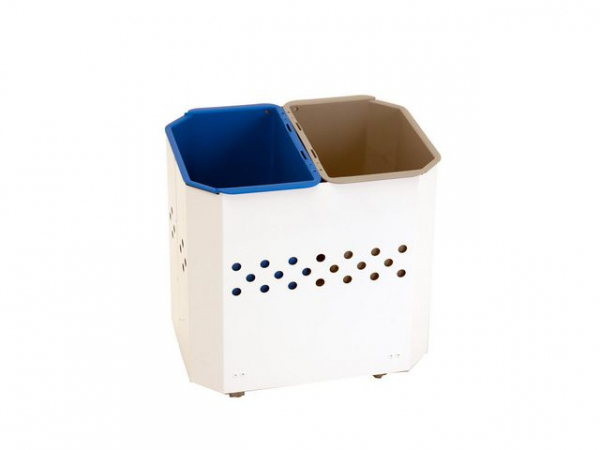 Avfallsbeholder Hykab Putte 2X9L Hvit