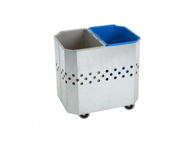 Avfallsbeholder Hykab Putte 2X9L Zink