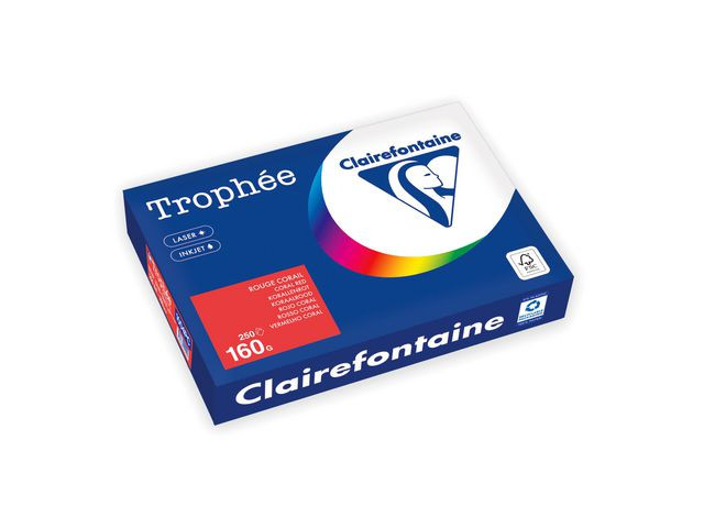 BildeKopipapir Trophee A4 160G Rød (250 ark)