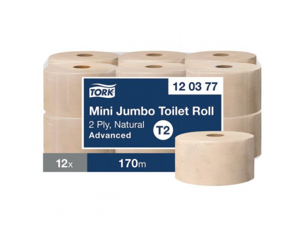 Toalettpapir Tork Adv. Natur T2 170M (12 stk)