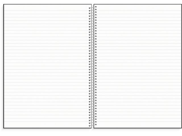 Spiralbok Burde A4 Sort