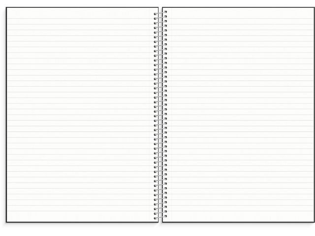 Spiralbok Burde A4 Sort