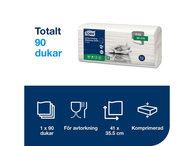 Klut Tork Allbruk W4 Hvit (90 stk)
