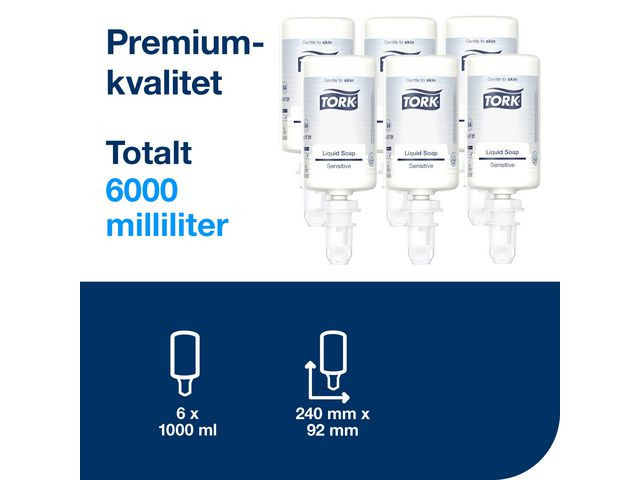 Håndsåpe Tork Sensitiv S4 1L (6 stk)