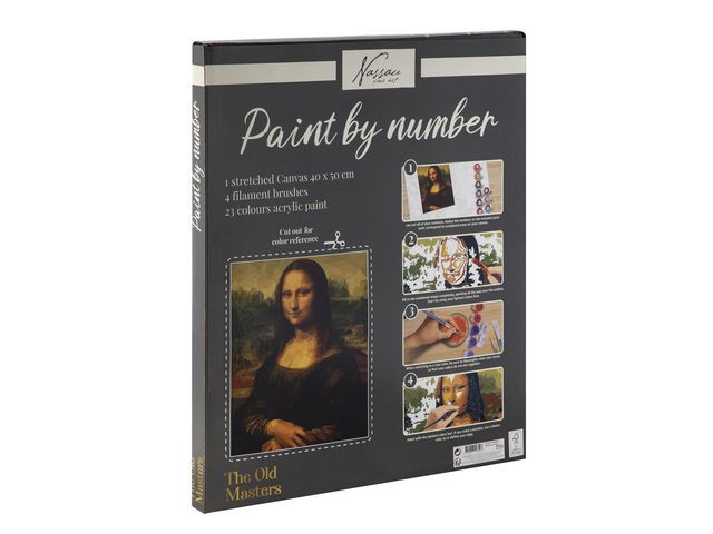Paint By Number Mona Lisa 40X50Cm