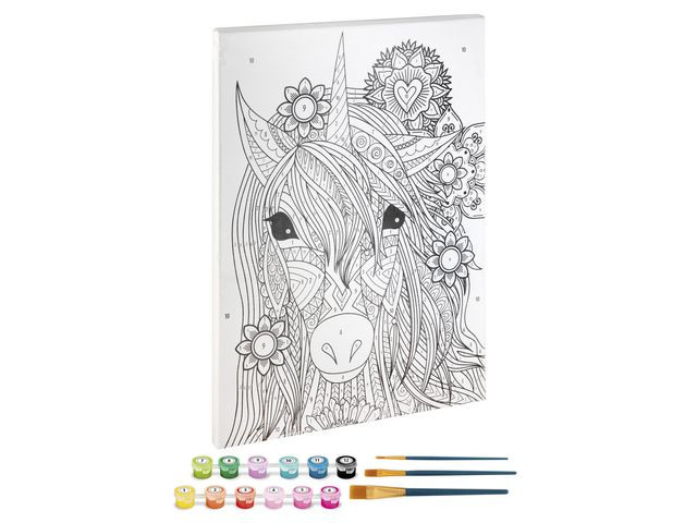 Paint By Number Unicorn Canvas-30X40Cm