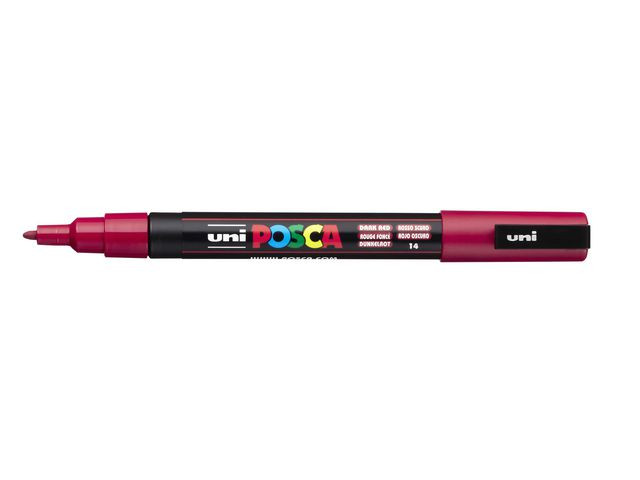 BildePaintmarker Uni Posca Pc-3M Mørk Rød