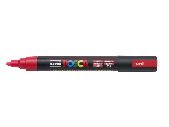 BildePaintmarker Uni Posca Pc-5M Flour Rød