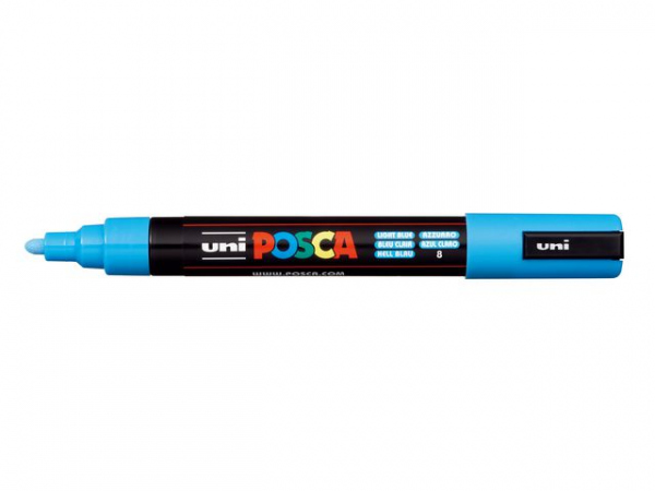 Paintmarker Uni Posca Pc-5M Lys Blå
