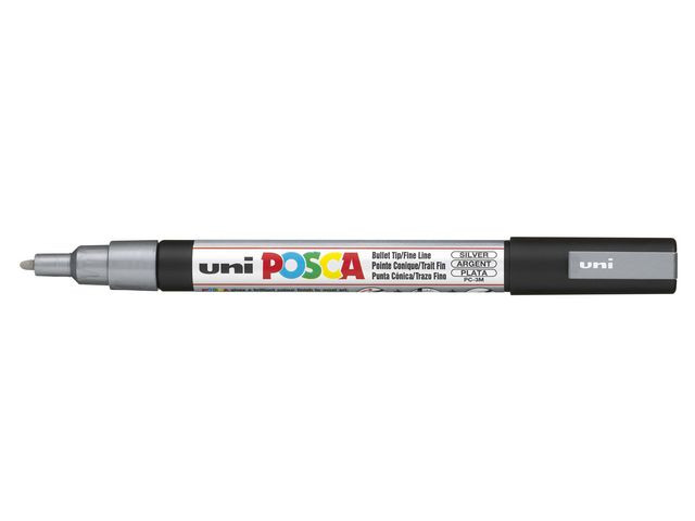 BildePaintmarker Uni Posca Pc-3M Sølv
