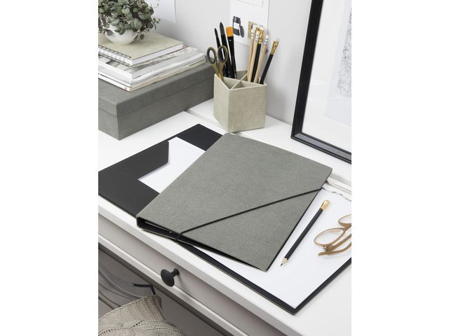 Ordrebrett Bigso Amelie A4 Dobbel Grå