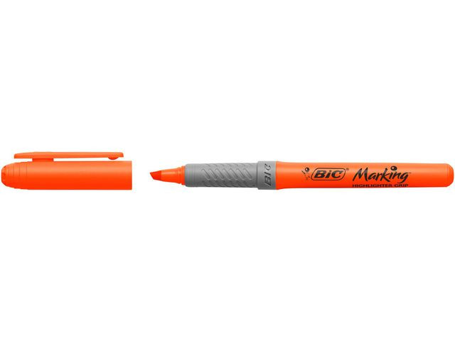 BildeTekstmarker Bic Highlighter Grip Oransje (12 stk)