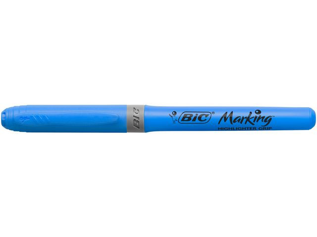 Tekstmarker Bic Highlighter Grip Blå (12 stk)