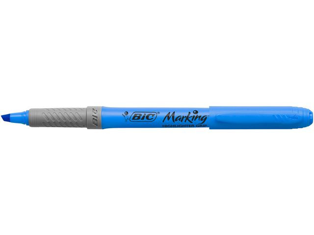 Tekstmarker Bic Highlighter Grip Blå (12 stk)