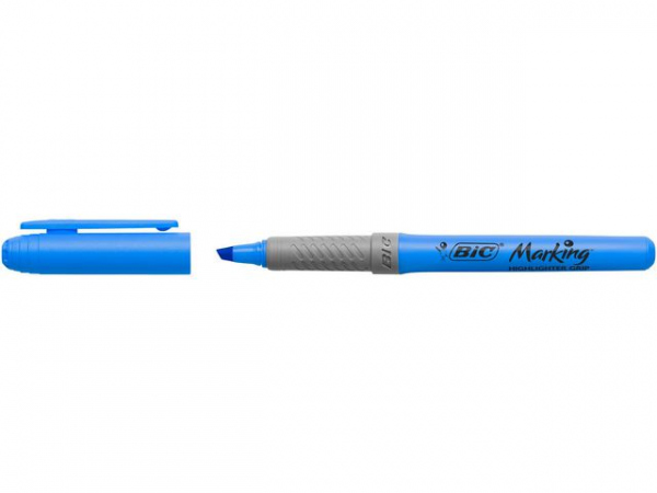 Tekstmarker Bic Highlighter Grip Blå (12 stk)