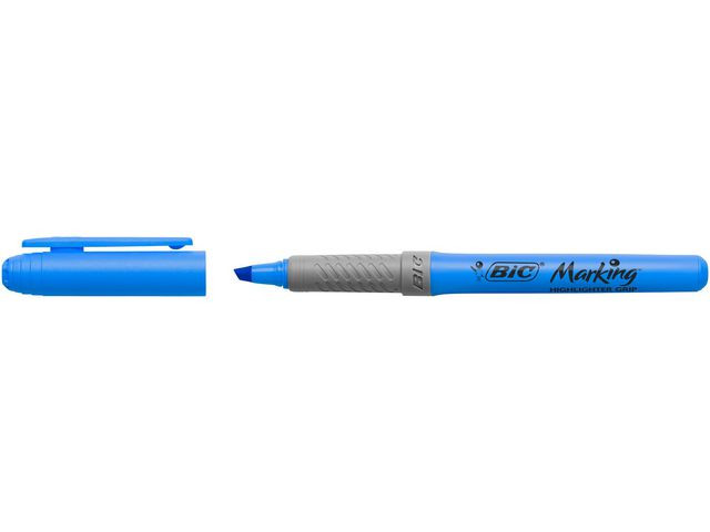 BildeTekstmarker Bic Highlighter Grip Blå (12 stk)
