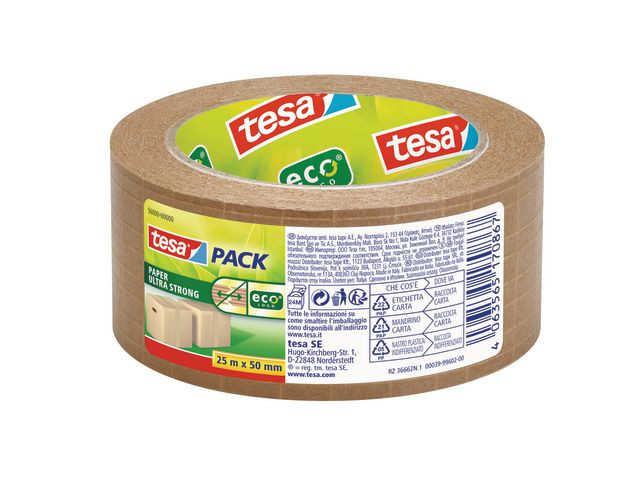 Emb.tape Tesa Ultra Papir 50Mmx25M Brun