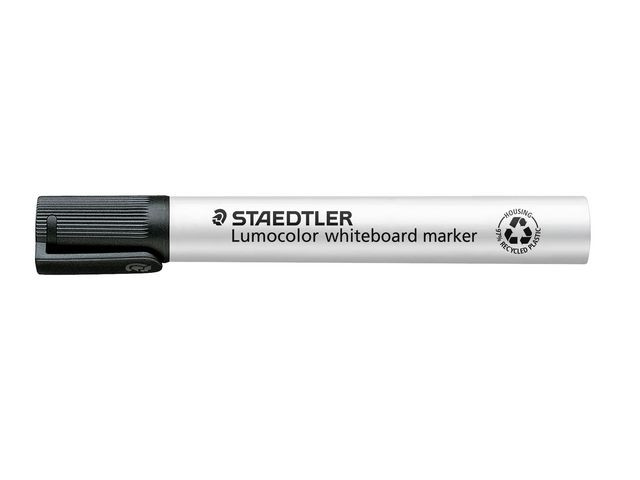 BildeWhiteboardpenn Lumocolor 2,0Mm Rund Sort (10 stk)