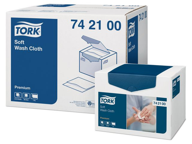 Vaskeklut Tork Premium 30X19 Hvit (135 stk)