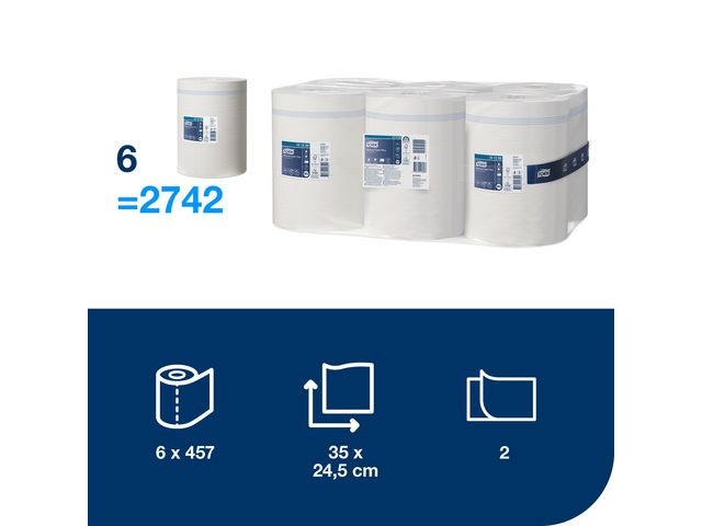 Tørkerull Tork Plus 2L M2 160M (6 stk)