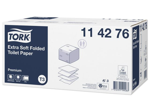 Toalettpapir Tork Premi Ark 2L T3 (7560 stk)