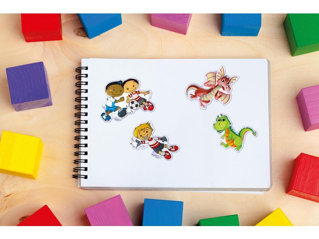 Etikett Avery Dekor Dinosaurer (10 poser)