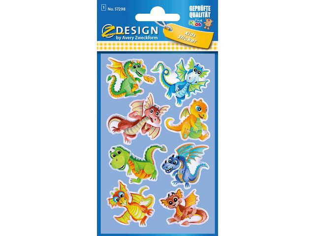 BildeEtikett Avery Dekor Dinosaurer (10 poser)