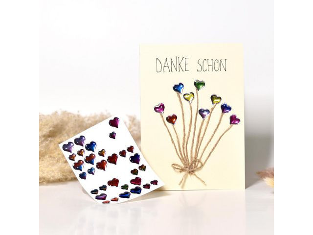 Etikett Avery Dekor Hjerter Assortert (10 poser)