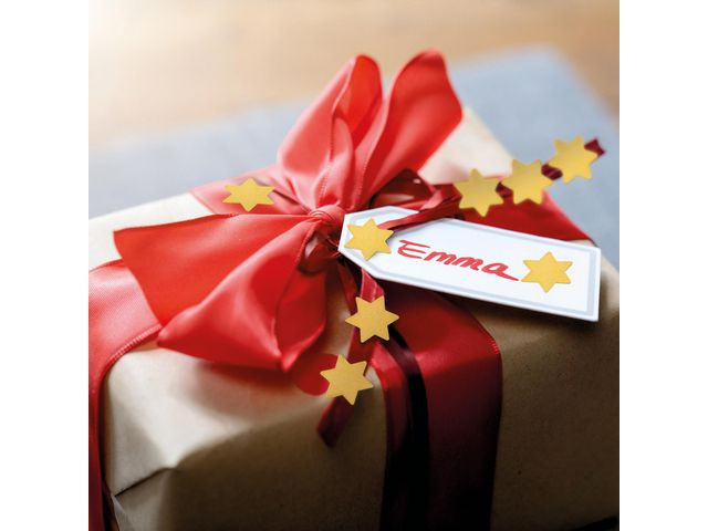 Etikett Avery Dekor Gullstjerner (2 stk)