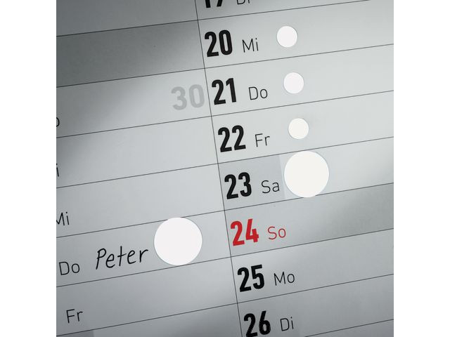 Etikett Avery Manuell Ø12Mm Hvit (270 stk)