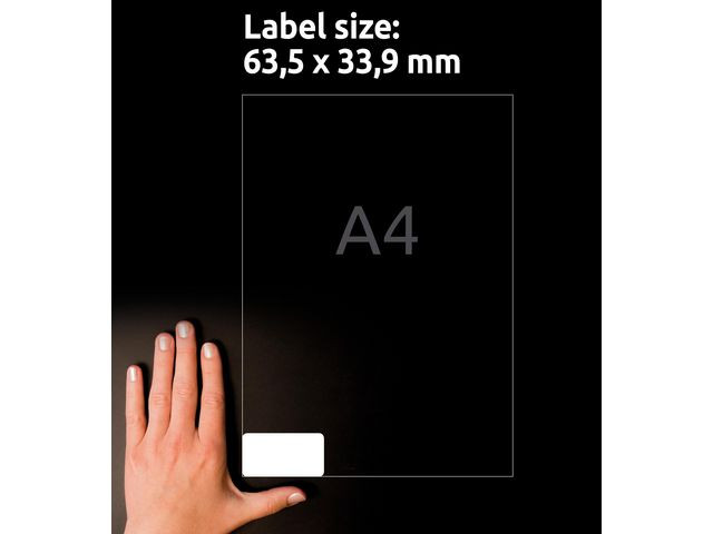 Avery L7159-100 Adresseetiketter 63,5x33,9 QP+UG (2400)
