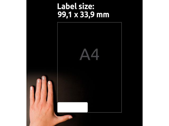 Avery L7162-100 Adresseetiketter 99,1x33,9 QP+UG (1600)