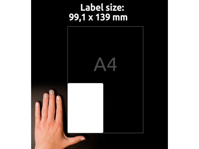 Avery L7169-100 Fraktetiketter 99,1x139 QP+UG (400)