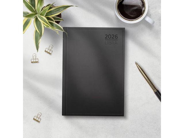 Dagbok Grieg Libra Innbundet 2026 Sort