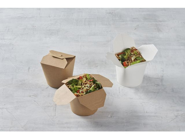 Takeawayboks Duni Papp Foldet 750Ml (65 stk/pk, 10 pakker)