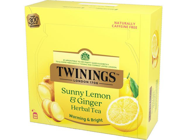 Te Twinings Sitron & Ingefær (100 stk)