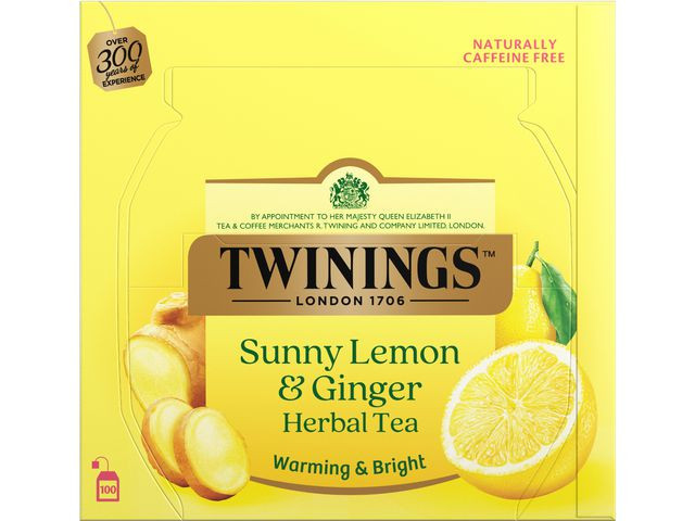 BildeTe Twinings Sitron & Ingefær (100 stk)