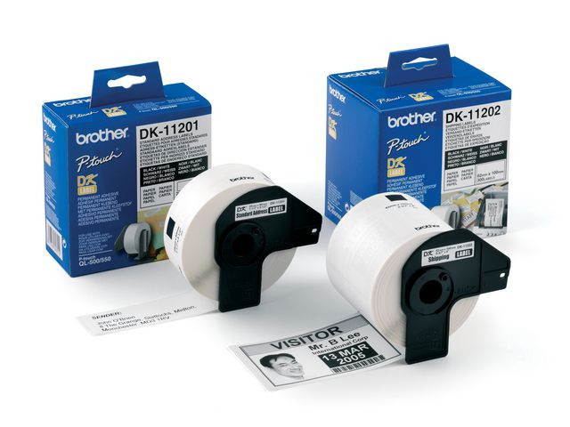 Brother Adresseetikett 29x90mm hvit (400)