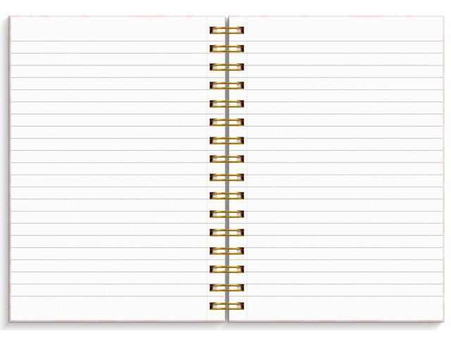 Spiralbok Burde A5 Flower