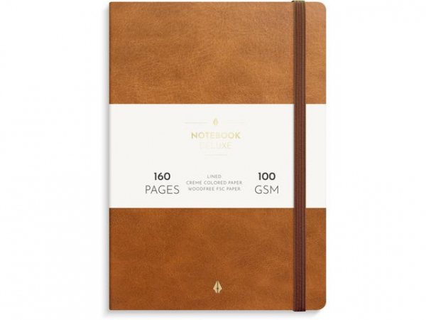 Notatbok Burde Deluxe A5 Cognac